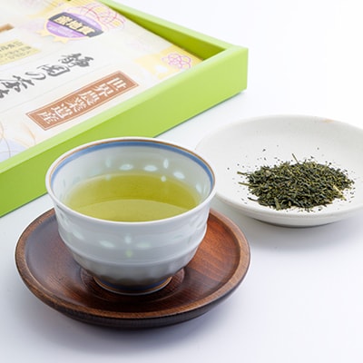 山東受賞記念茶 大臣賞受賞茶園 深蒸し掛川茶 80g×3袋 箱入り包装済み