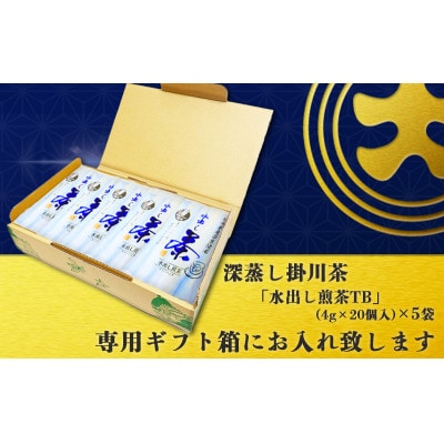 希少品種茶こみなみ「水出し煎茶ティーバッグ詰合せ」(4g×20)×5袋
