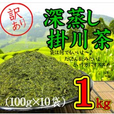 【訳あり】深蒸し掛川茶100g×10袋の合計1kg | ふるさと納税のお礼品