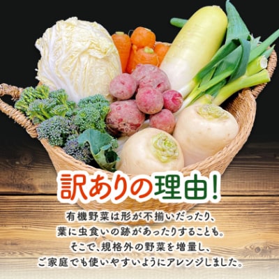 しあわせ野菜畑のシェフMセット　(訳あり規格外の有機野菜を一部使用)
