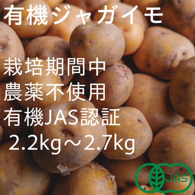 有機ジャガイモ　栽培期間中、農薬不使用　有機JAS認証　季節限定(6,7,8月発送)　