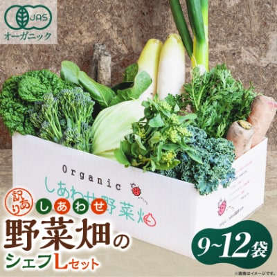 しあわせ野菜畑のシェフLセット　(訳あり規格外の有機野菜を一部使用)