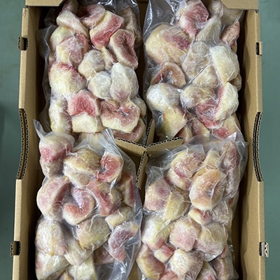 静岡県掛川産　ミズノ農園の冷凍いちじく (皮なし)【桝井ドーフィン】500g×4袋