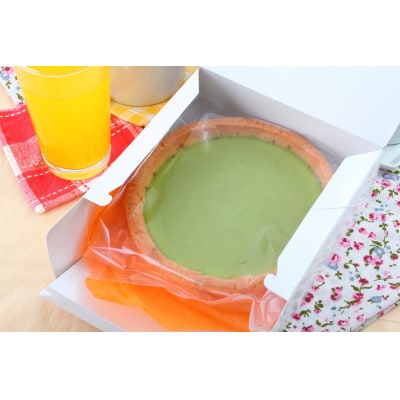 掛川の抹茶を使用した抹茶のベイクドチーズケーキ