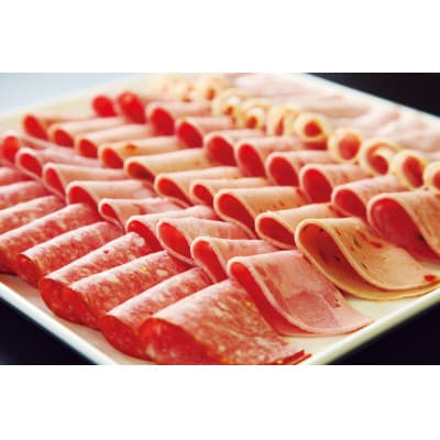 ロースハムと3種のスライスソーセージ