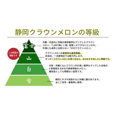 【厳選】高級クラウンマスクメロン山級　1.4kg以上×2玉入り