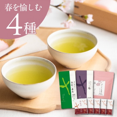 【春セット】季節を愉しむ日本茶 4種お茶を飲み比べ【39538】2026年1月以降順次発送