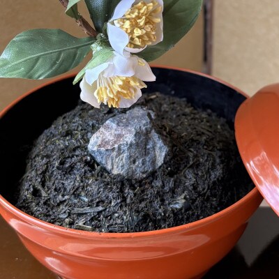 【茶の花】四季を彩る創作草もの盆栽(工芸品)～工房椿