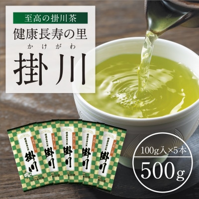 特上深蒸し掛川茶「健康長寿の里 掛川」100g×5本セット