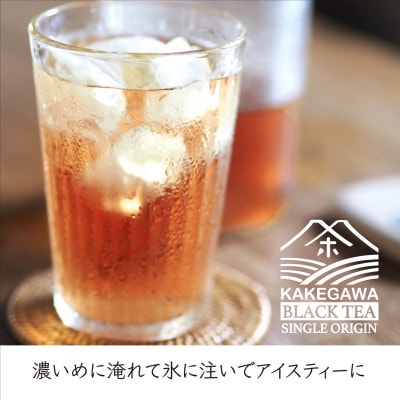 掛川和紅茶ティーバッグ(2.5g×20個)4袋セット　カップ用ひも付き　シングルオリジン　お茶の葛野