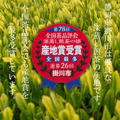 上煎茶　深蒸し掛川茶「藤印」200g×3本セット