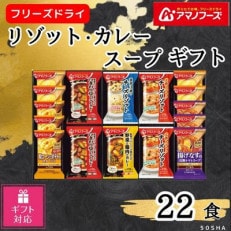 【ギフト包装対応】アマノフーズ リゾット・カレー・スープ22食セット