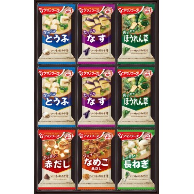 【お歳暮のし付き】アマノフーズ　フリーズドライ　おみそ汁(お味噌汁)ギフト(27食)