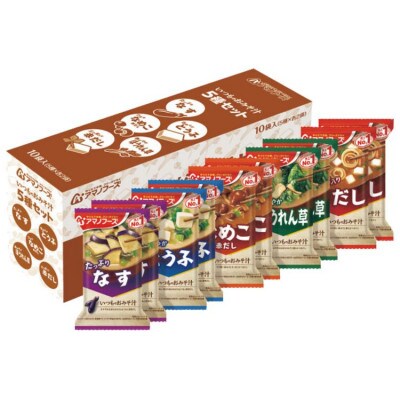 アマノフーズ　フリーズドライ　いつものおみそ汁5種セット(10食)×12　計120食