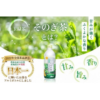 【毎月定期便】そのぎ茶(緑茶)缶490ml×24本全3回