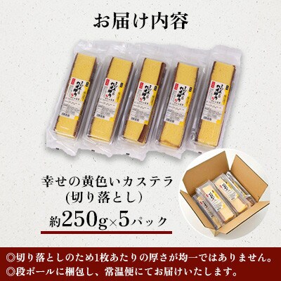 【毎月定期便】【長崎心泉堂】幸せの黄色いカステラ5パック　全3回
