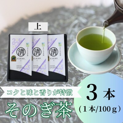 【長崎県優良特産品推奨品】そのぎ茶 (上) 100g×3袋入り