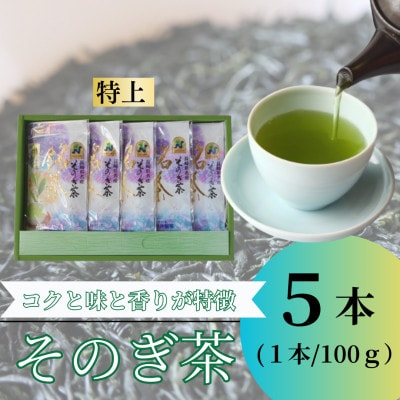【長崎県優良特産品推奨品】そのぎ茶 (特上) 100g×5袋入り
