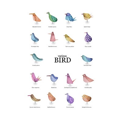 ＼京都・綾部の癒やし系作家/【絵画】　BIRD　額装サイズ526mmx412mm