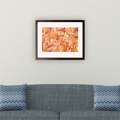 \京都・綾部の癒やし系作家/【絵画】 パレード 額装サイズ526mmx412mm