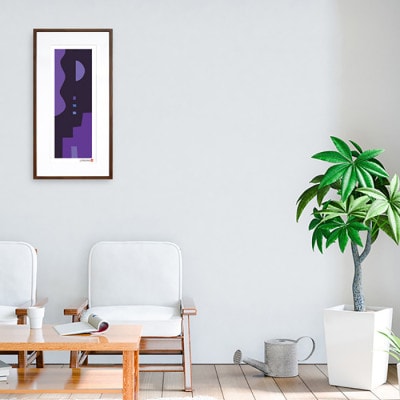 ＼注目の和紙アート/ 【絵画】やさしい記憶4　額装サイズ300mmx600mm　阿波紙