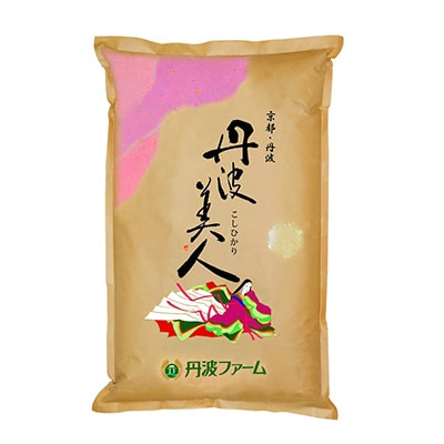 【毎月定期便】京都府産コシヒカリ　丹波美人(白米)5kg 全6回