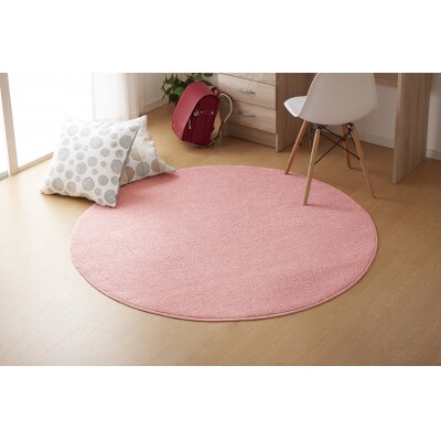 ポリエステルラグ キャンディー いちごみるく 150cm 円形 1本