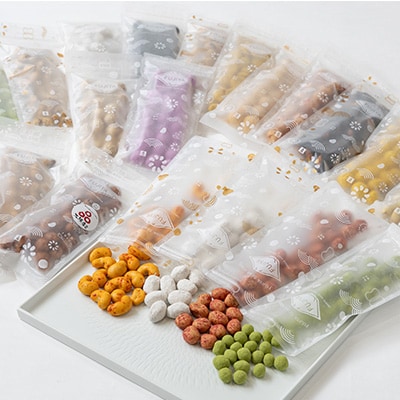 20種類豆菓子チャック袋大阪産(もん)名品認定の雀の玉子を含む