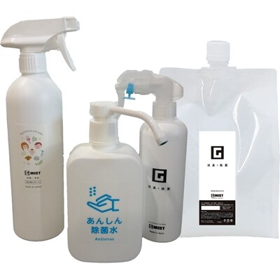 【除菌消臭剤】G-MIST100 スプレー300ml+詰替用1L+専用容器2本