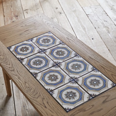 Majolica Tile Table【タイル色:ホワイト】【SWOF】
