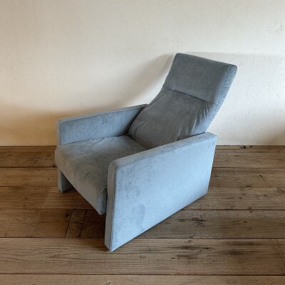 Bulb Chair(バルブチェア)PFスウェード グレイッシュブルー【SWOF】