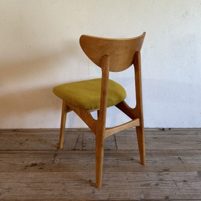 Karl Dining Chair PFスウェード マスタード MBRフレーム【SWOF】