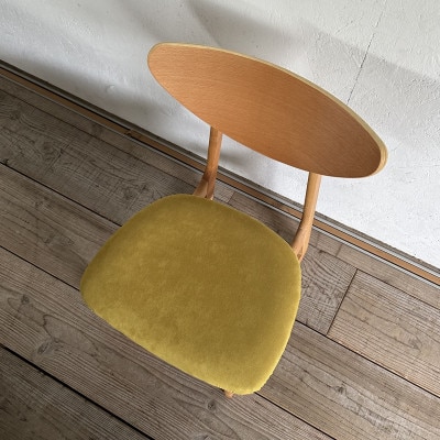 Lager Chair(ラガーチェア)PFスウェード マスタード ナチュラルフレーム【SWOF】