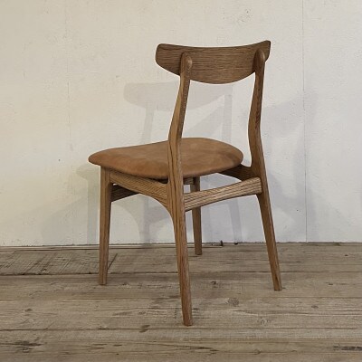Cordial Dining Chair ブラウンフレーム オイルレザー キャメル【SWOF】
