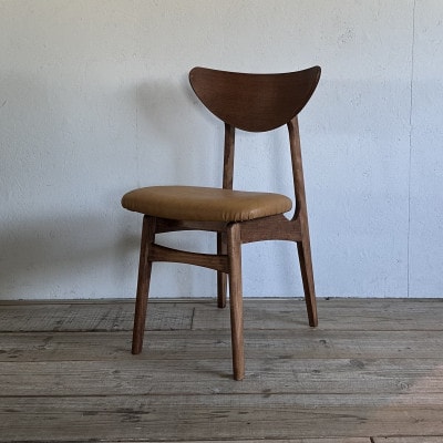 Karl Dining Chair ランド キャメル ダークブラウンフレーム【SWOF】