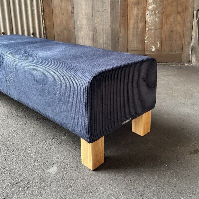 130 Bench(130ベンチ)コーデュロイ ネイビー NAベース脚【SWOF】
