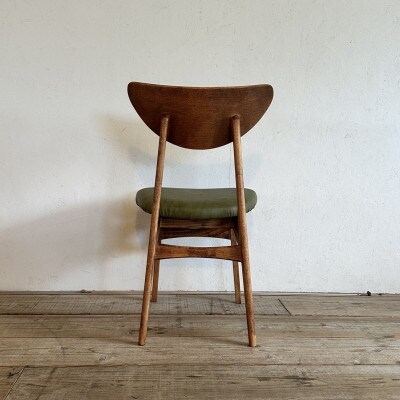 Karl Dining Chair ランド オリーブ ダークブラウンフレーム【SWOF】