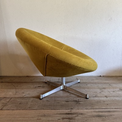Space Chair 1人掛け(スペースチェア)PFスウェード マスタード【SWOF】
