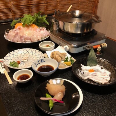 【特選コース8品2名】国産活けとらふぐ　お食事2名様　ふぐ政 富田林店
