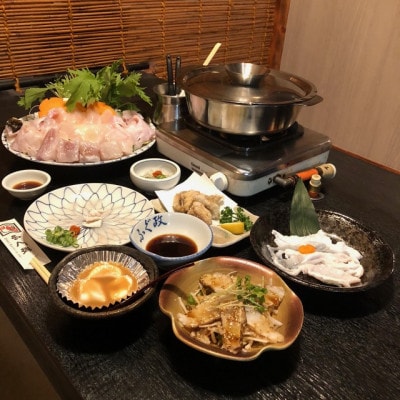 【ふぐ政フルコース9品1名】国産活けとらふぐ　9品　お食事1名様　ふぐ政 富田林店