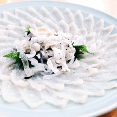[河内とらふぐ]活き締めとらふぐ刺身用ブロック・皮の湯引き(冷蔵品・生食用)【配送不可エリア注意】