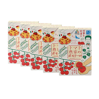 【富田林産】トマト農家のポモドーロ5箱 無水濃厚トマトソース　備蓄・保存食にも便利です!