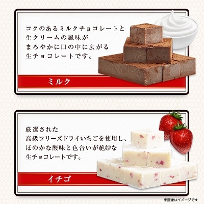 【プロ仕様】生チョコレート詰め合わせ(スイート　ミルク　イチゴ　抹茶　マンゴー)　5種類×5袋
