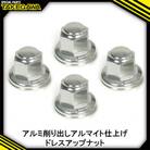リアクッションマウントナット4個入(プレーン/シルバー)SP武川バイクパーツ(06-06-0009)