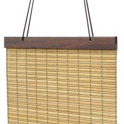 土肥家具工芸のタペストリー 天然木 80タイプ ブラウンxライトブラウン 掛軸風 壁飾り