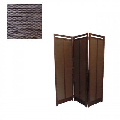 土肥家具工芸の衝立 茶竹簾折畳み150タイプ ブラウンx茶竹 インテリア家具