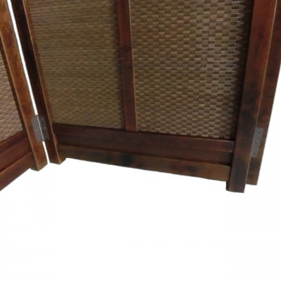 土肥家具工芸の衝立 茶竹簾折畳み150タイプ ブラウンx茶竹 インテリア家具