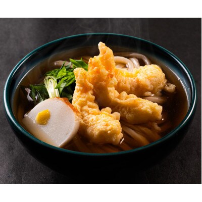 冷凍うどん 6食 海老天3食 肉うどん3食 白狐 海老天3尾と国産牛肉 大阪うどん 手鍋調理 自家製