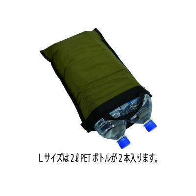 イスカ《クーラーバッグ》フォールドアップクーラー L モス 登山やキャンプ用。【ISKOT】