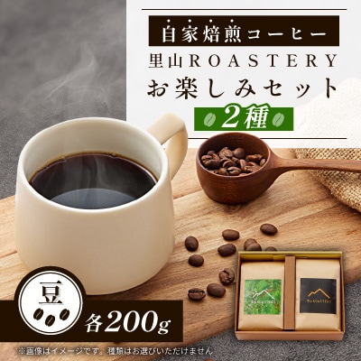 【豆:2種計400g】自家焙煎コーヒー豆(200g×2)　里山ROASTERYお楽しみセット